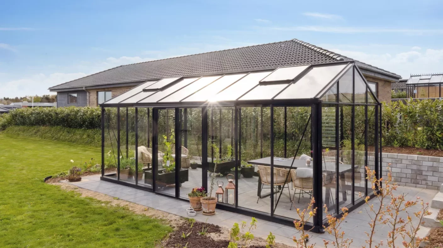 drivhus set fra siden