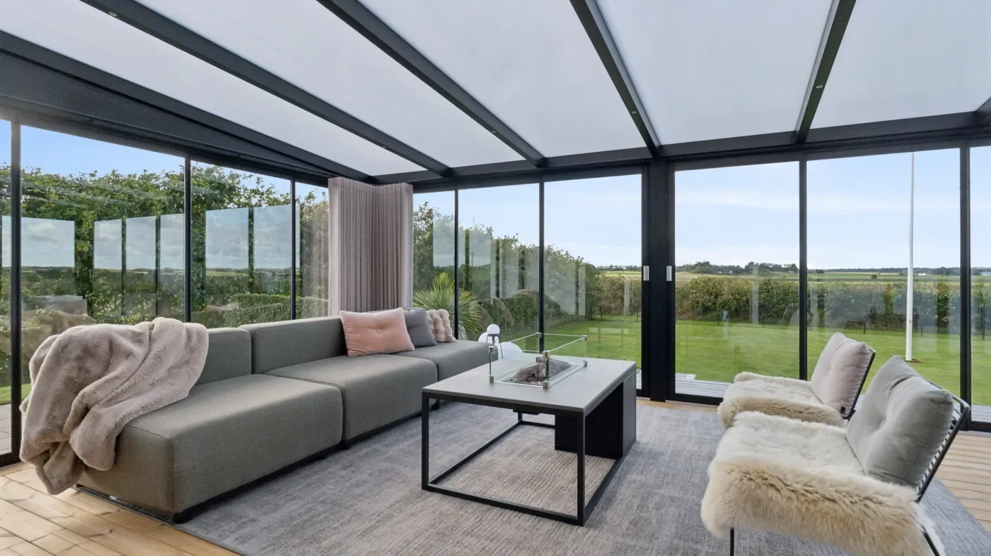 overdækket terrasse set indefra