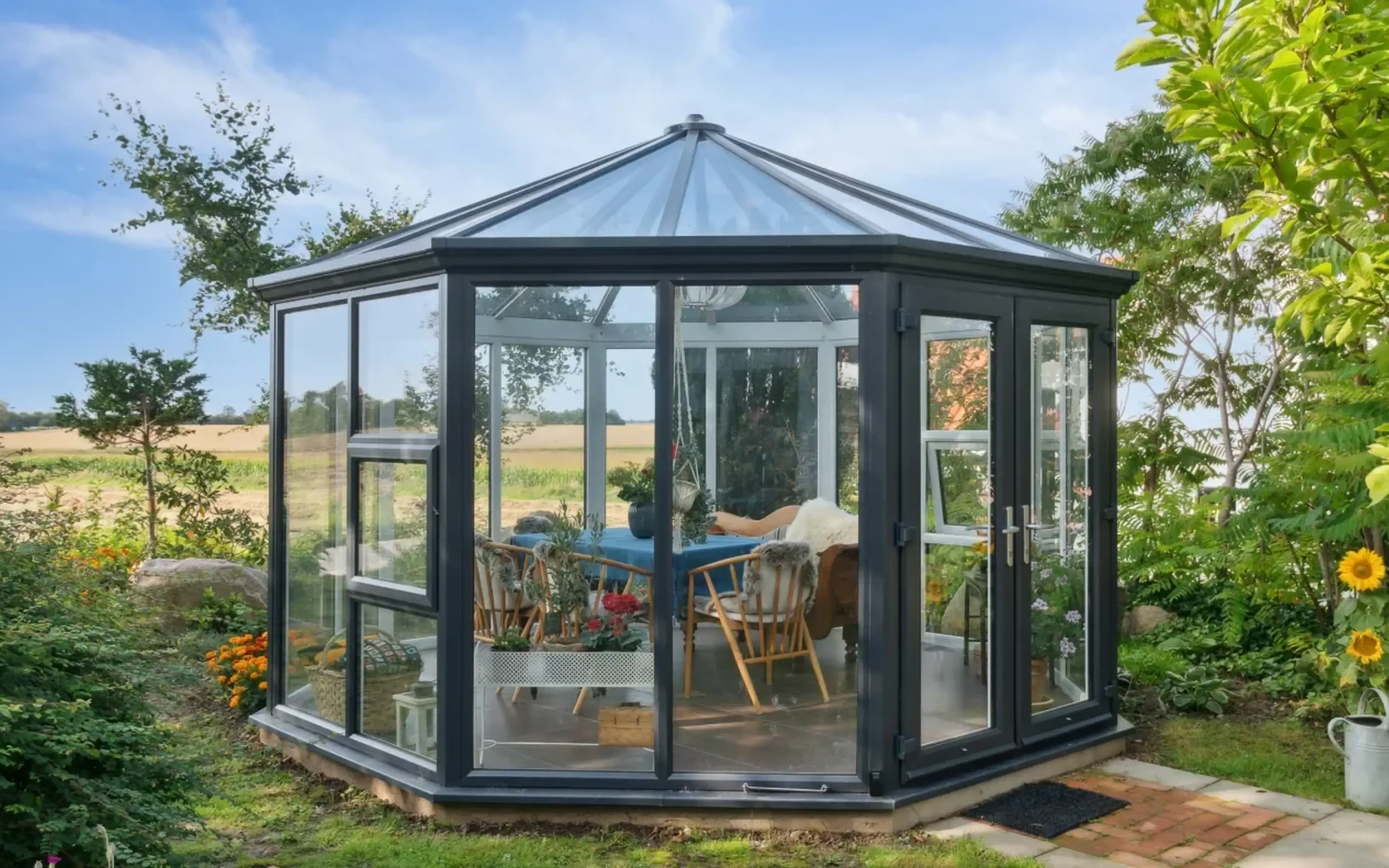 pavillon set forfra