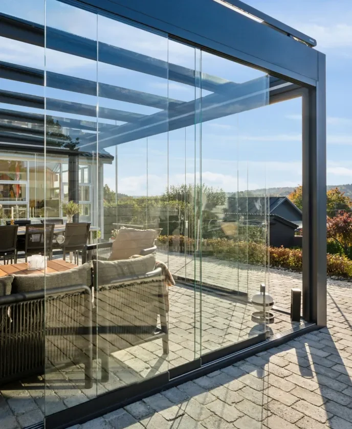 pavillon set fra siden