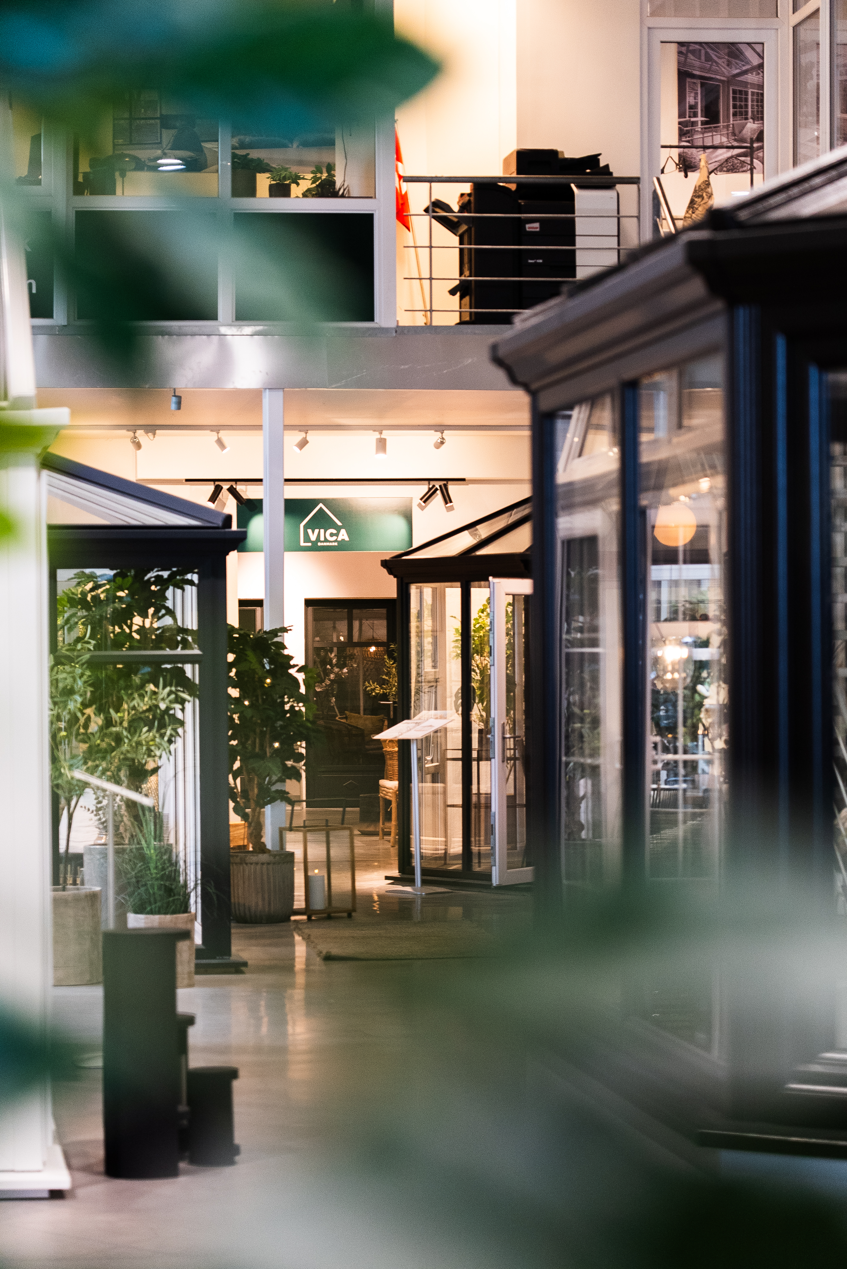Showrooms med orangerier