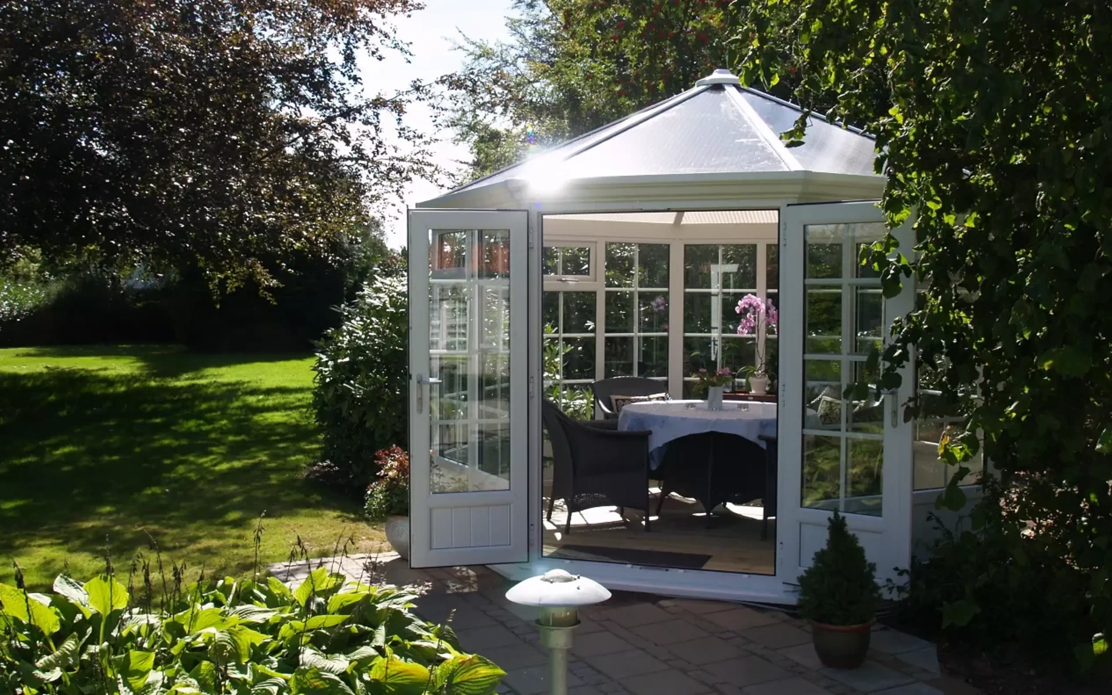 pavillon set forfra