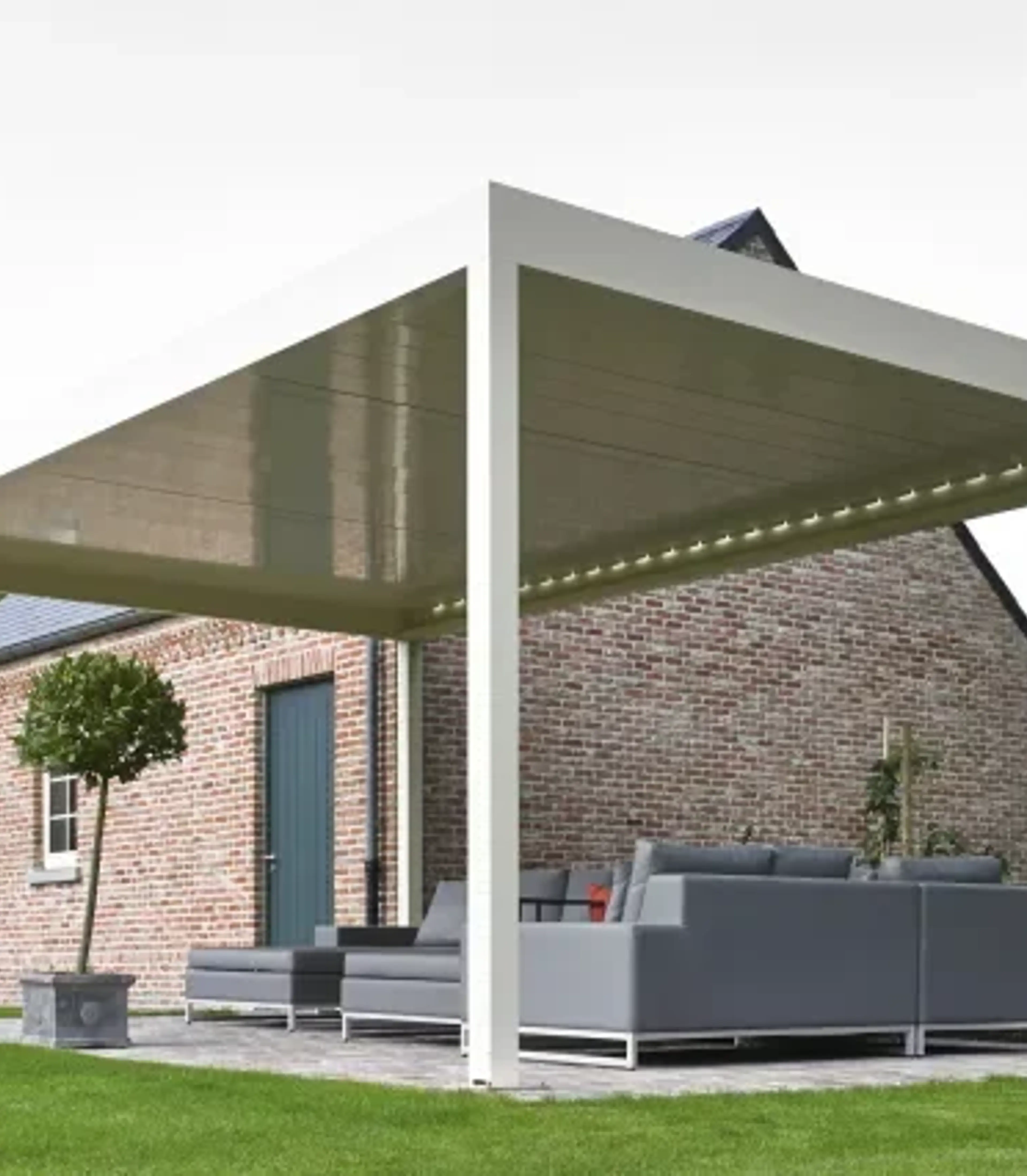 hvid pergola udefra